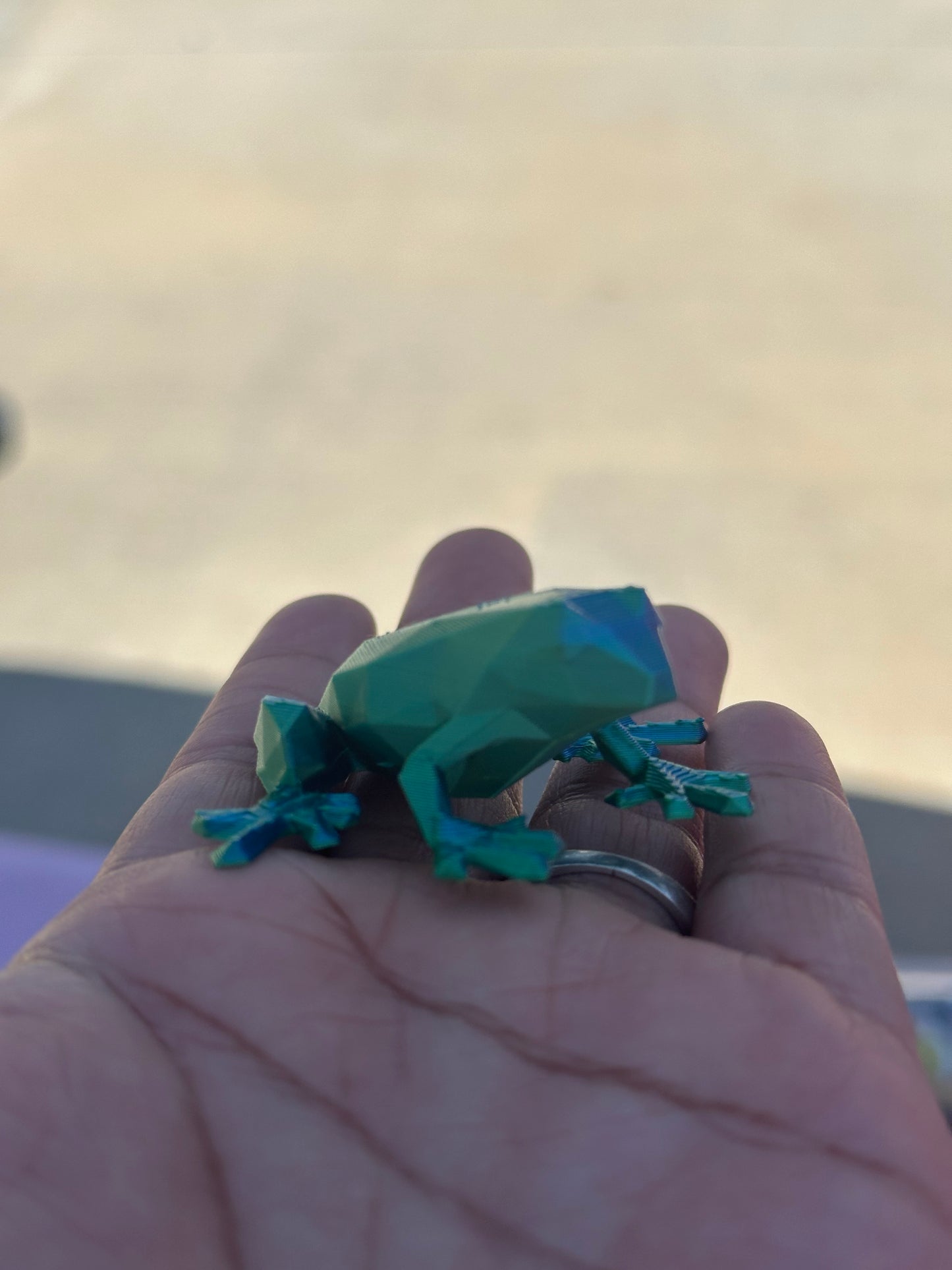 3D Printed Low Poly Frog