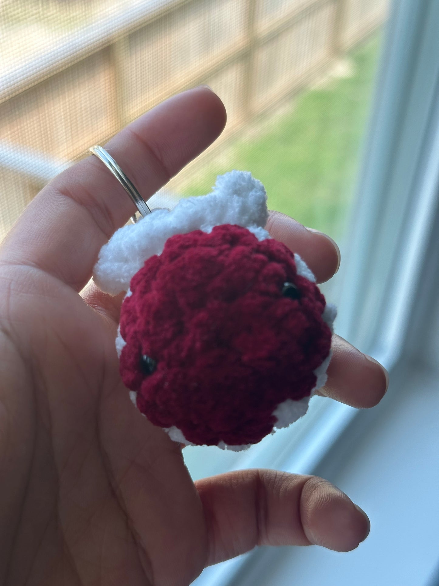 Tiny Bee Crochet Keychain