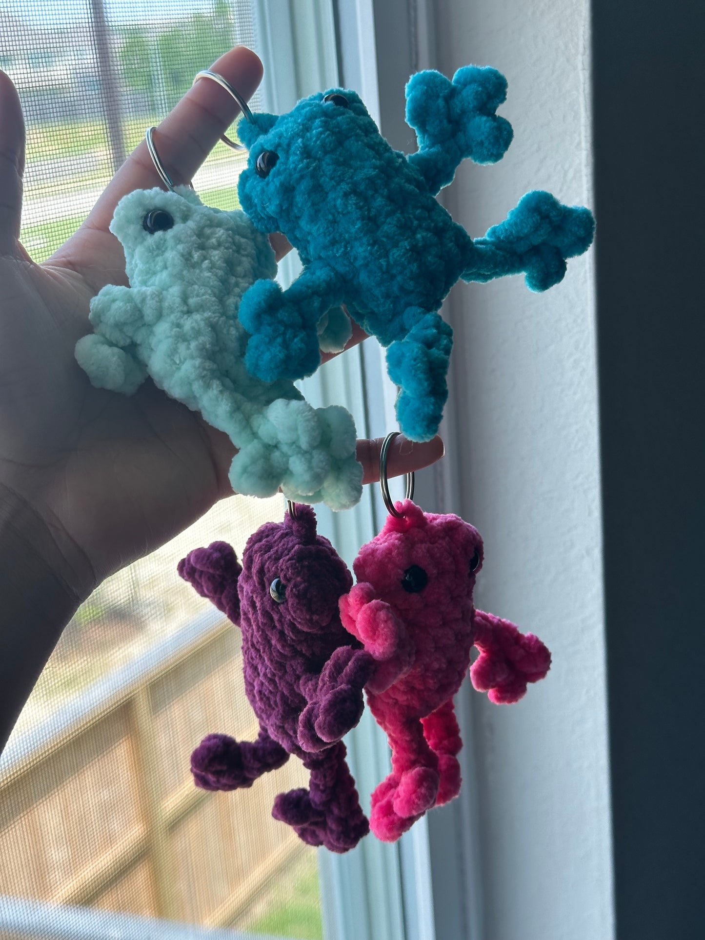 Frog Crochet Keychains