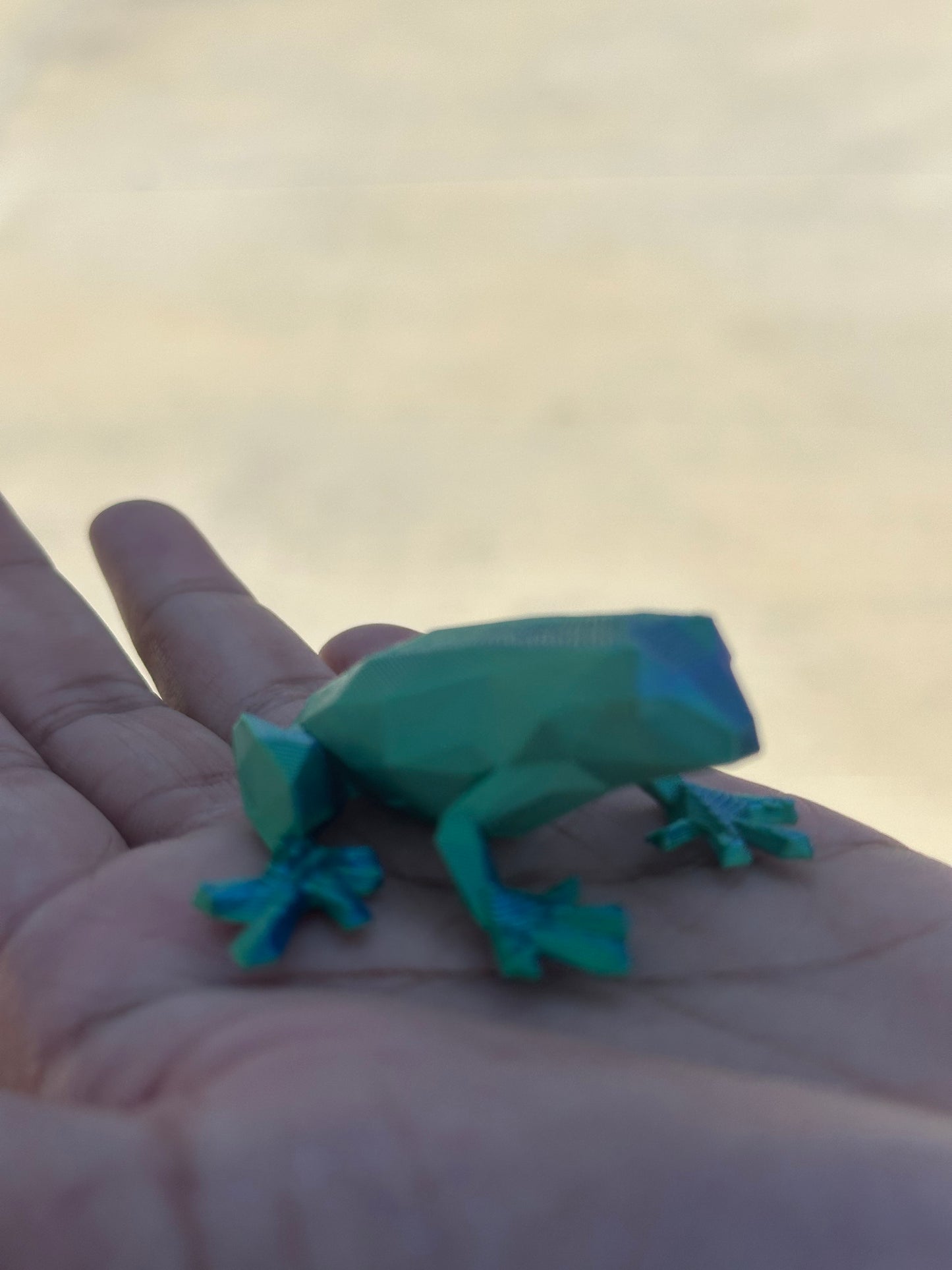 3D Printed Low Poly Frog