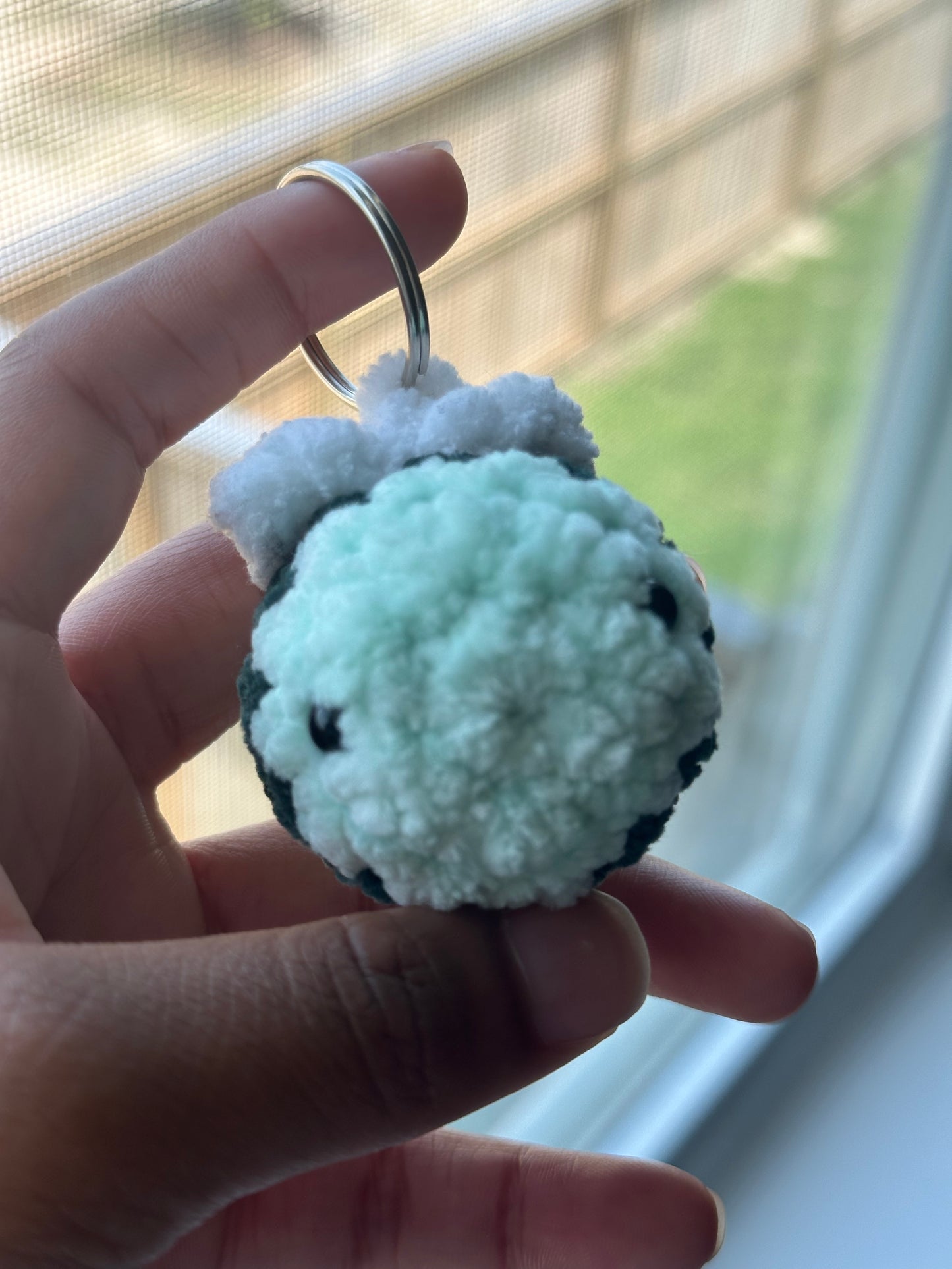 Tiny Bee Crochet Keychain