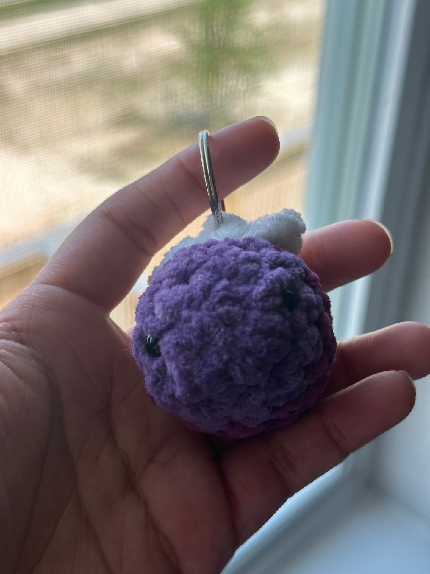 Tiny Bee Crochet Keychain