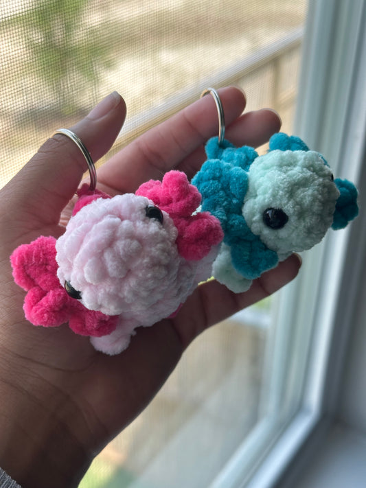 Axolotl Keychain Plushies