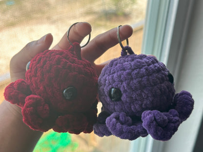 Squid Crochet Keychain